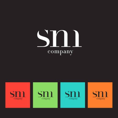 S & M harfi şirket logosu 