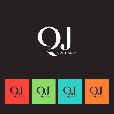 Q ve J harfi şirket logosu 