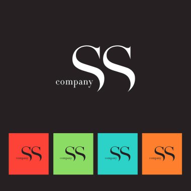 S ve S harfi şirket logosu 