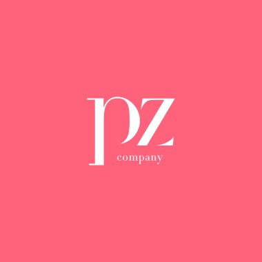 P ve Z harfi şirket logosu 