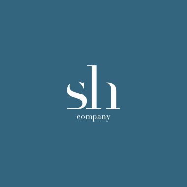 S ve H harfi şirket logosu 