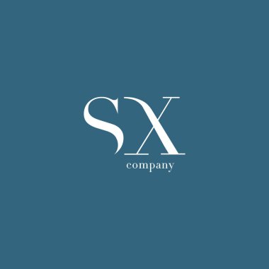 S ve X harfi şirket logosu 