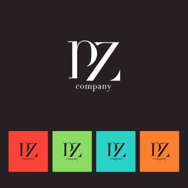 P ve Z harfi şirket logosu 