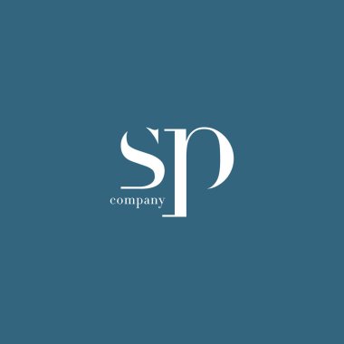 S ve P harfi şirket logosu 