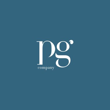 P ve G harfi şirket logosu 
