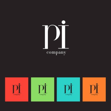 P ve ben şirket logosu mektup 