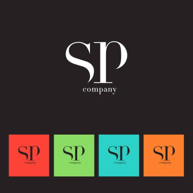 S ve P harfi şirket logosu 