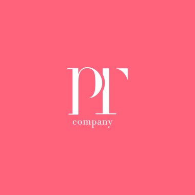 P ve T harfi şirket logosu 