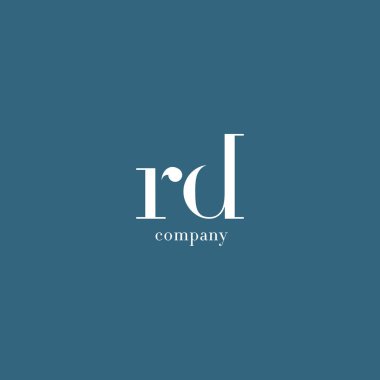 R & D harfi şirket logosu 