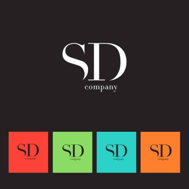 S ve D harfi şirket logosu 