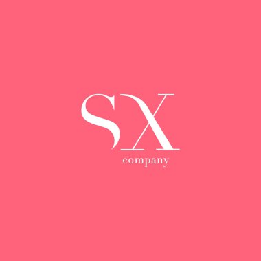 S ve X harfi şirket logosu 