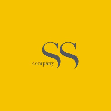 S ve S harfi şirket logosu 