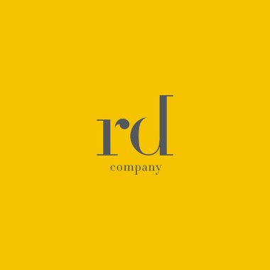 R & D harfi şirket logosu 