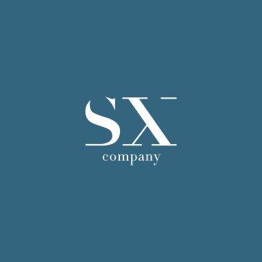 S ve X harfi şirket logosu 