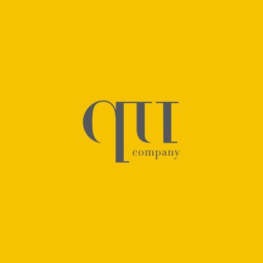 Q ve U harfi şirket logosu 