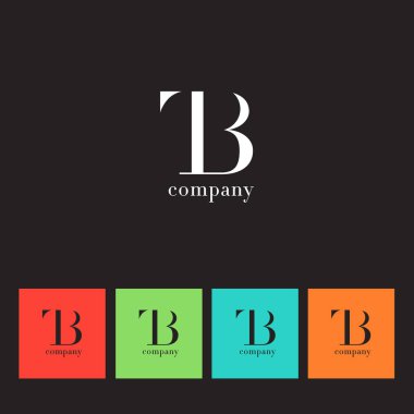 T ve B harfi şirket logosu 