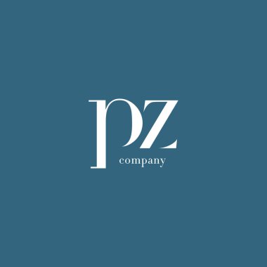 P ve Z harfi şirket logosu 