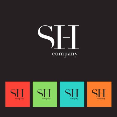 S ve H harfi şirket logosu 