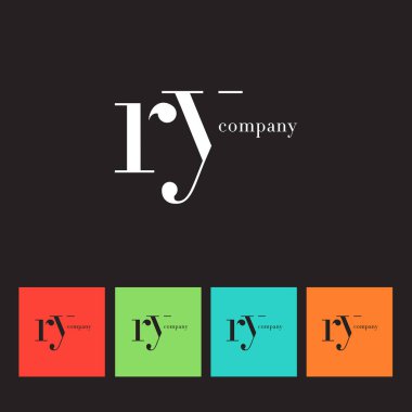 R ve Y harfi şirket logosu 