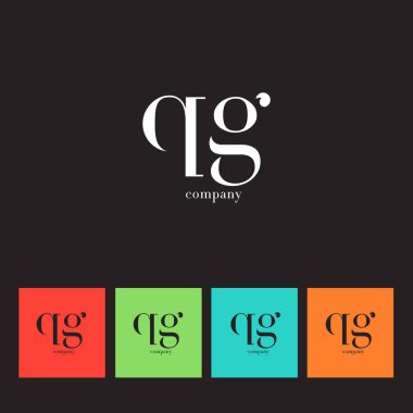 Q ve G harfi şirket logosu 