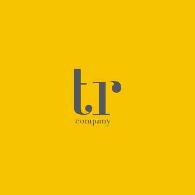 T ve R harfi şirket logosu 