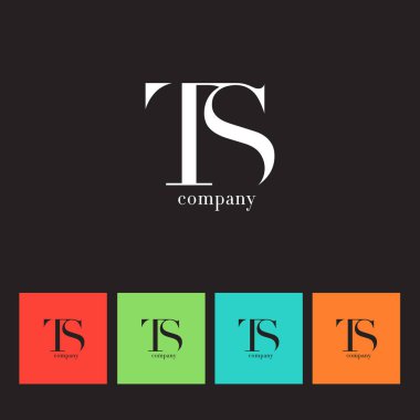 T ve S harfi şirket logosu 