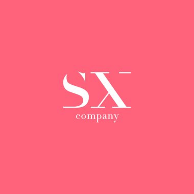 S ve X harfi şirket logosu 