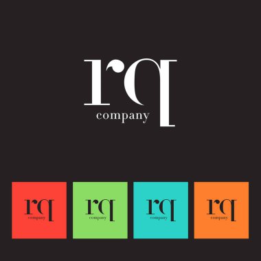 R ve Q harfi şirket logosu 