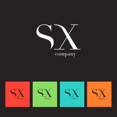 S ve X harfi şirket logosu 