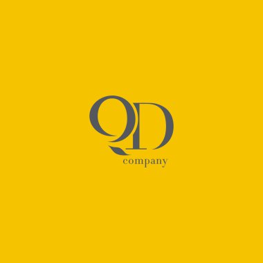 Q ve D harfi şirket logosu 