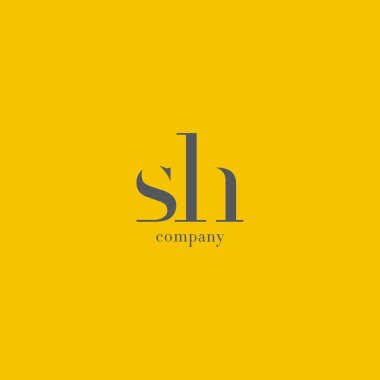 S ve H harfi şirket logosu 