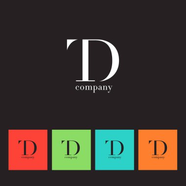 T ve D harfi şirket logosu 