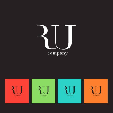 R ve U harfi şirket logosu 