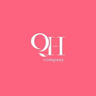 Q ve H harfi şirket logosu 