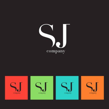 S ve J harfi şirket logosu 