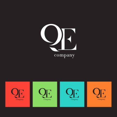 Q ve E harfi şirket logosu 