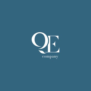 Q ve E harfi şirket logosu 
