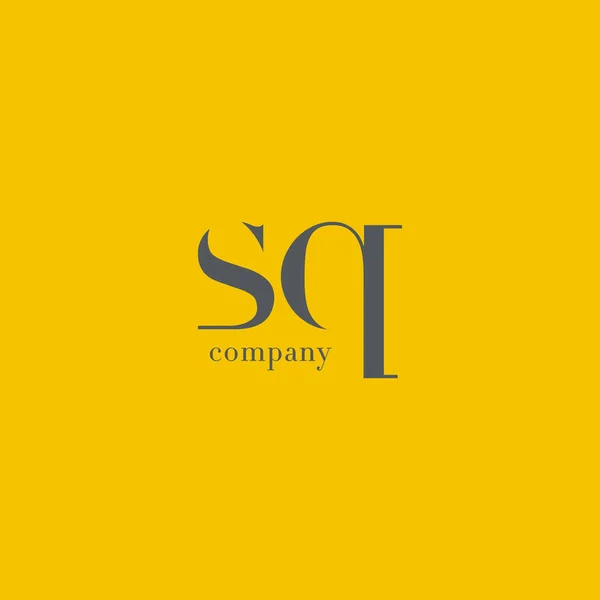 Logotipo de la empresa S & Q Letter — Archivo Imágenes Vectoriales