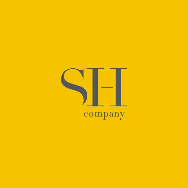 S & H Letter Company Logo — Stock Vector