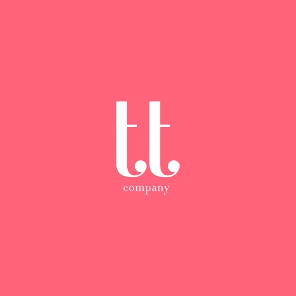 T & T Letter Company Logo — Stock Vector