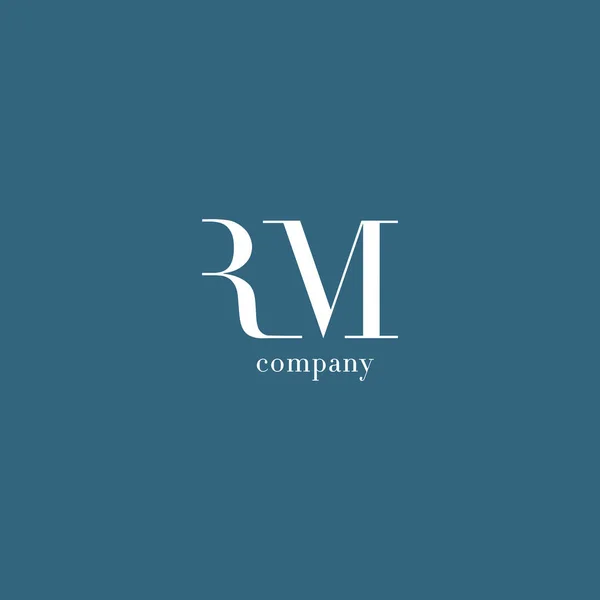 Logotipo de la empresa R & M Letter — Vector de stock