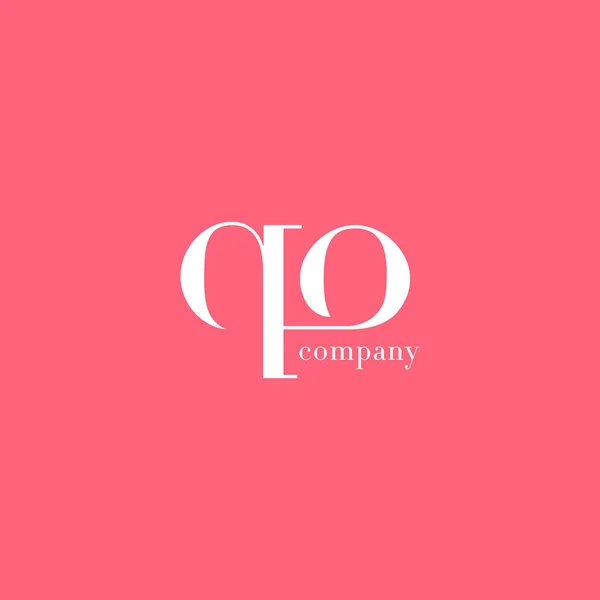 Логотип компанії Q & O Letter — стоковий вектор