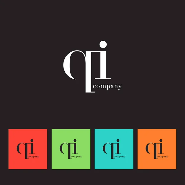 Q ve şirket logosu mektup — Stok Vektör