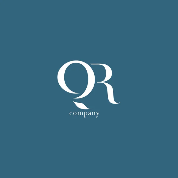 Q & R brev företagslogotyp — Stock vektor