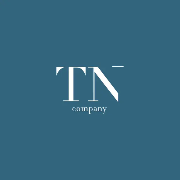 T & N Lettre Logo de la société — Image vectorielle