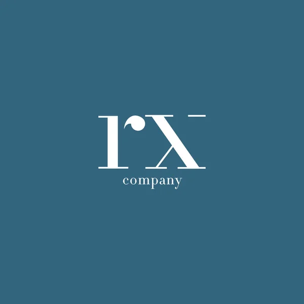 Логотип компанії R & X Letter — стоковий вектор