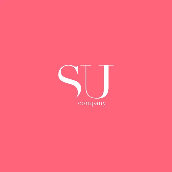 Логотип компанії S&U Letter — стоковий вектор