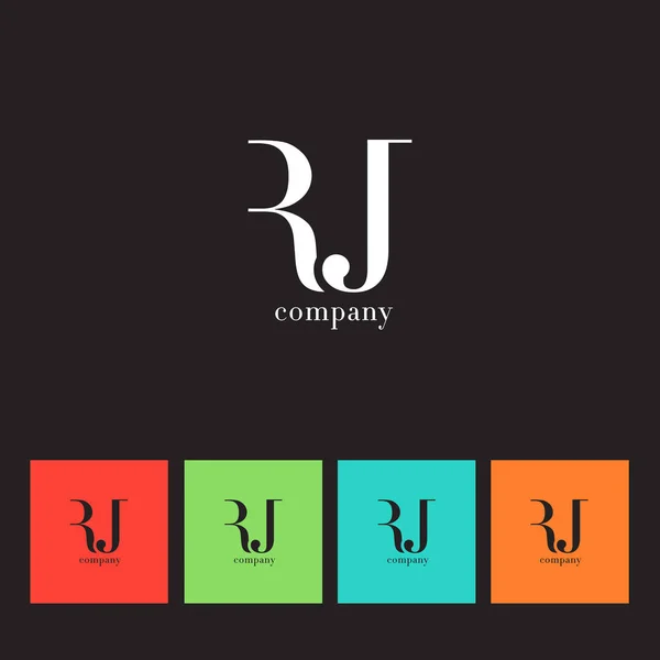 Logotipo de la empresa R & J Letter — Vector de stock