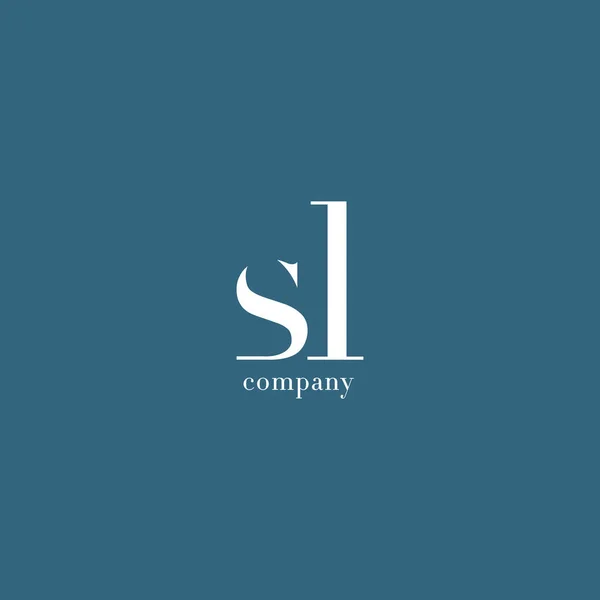 S & L Letter Company Logo — Stock Vector