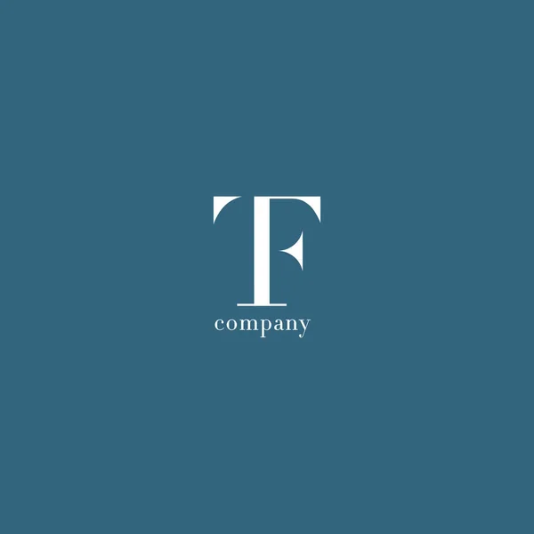 T & f letter Firmenlogo — Stockvektor